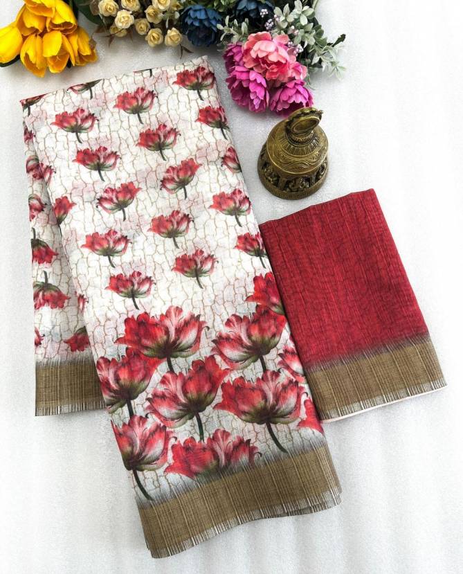 MG 415 Linen Printed Daily Wear Sarees Wholesale Shop In Surat
